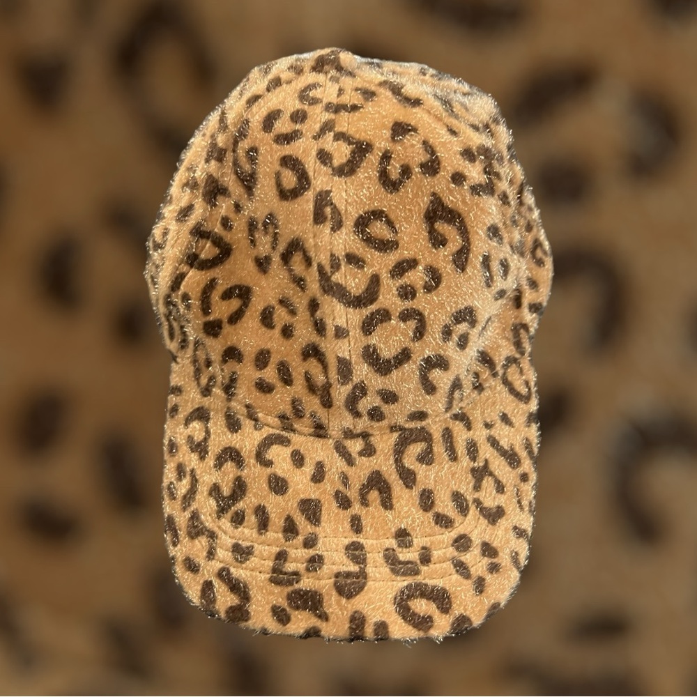 Fuzzy Animal Print Hat